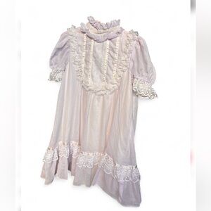 Vintage Jessica McClintock Gunne Sax Lavender Girl’s dress Size 5 (1980’s)